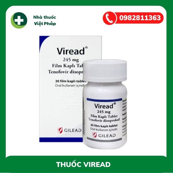 Thuốc Viread 300mg điều trị viêm gan b và điều trị hiv